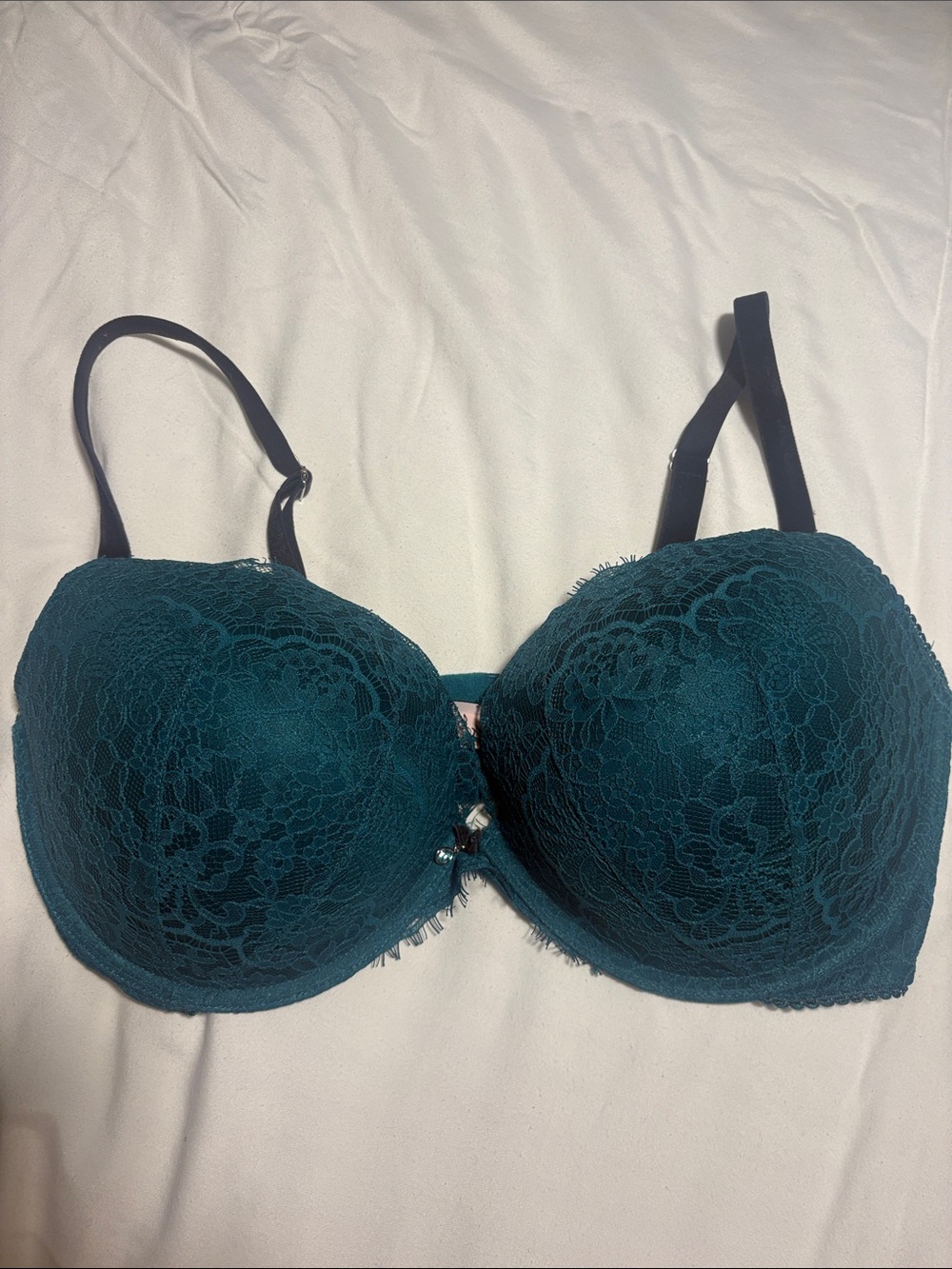 Victoria's Secret Teal Lace Push-Up Bra